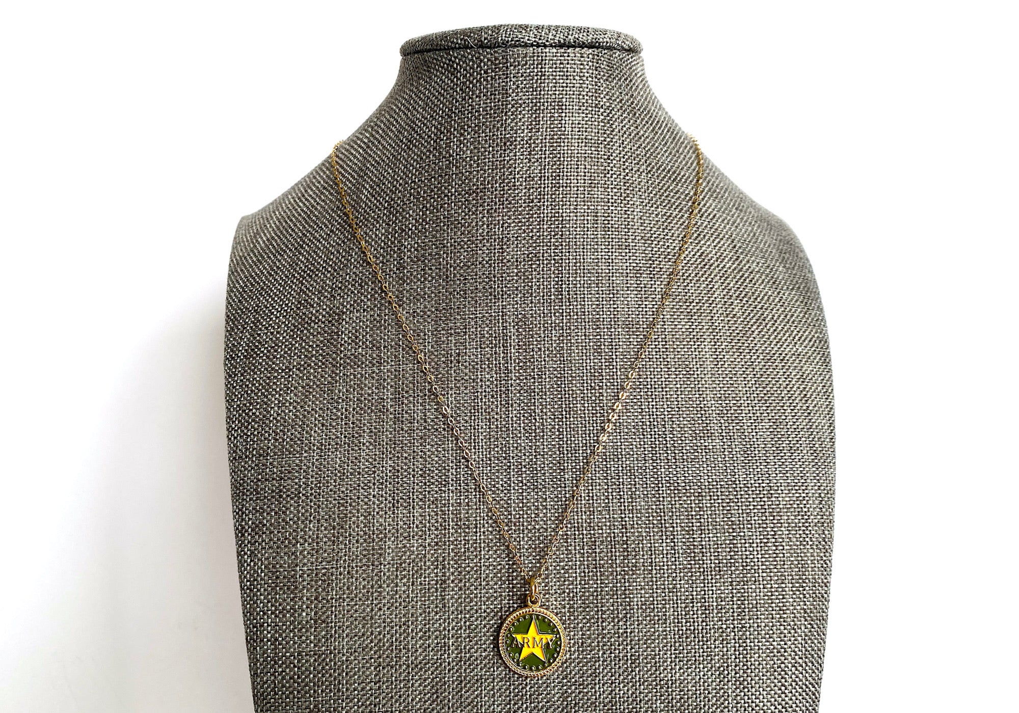 Army Charm Necklace