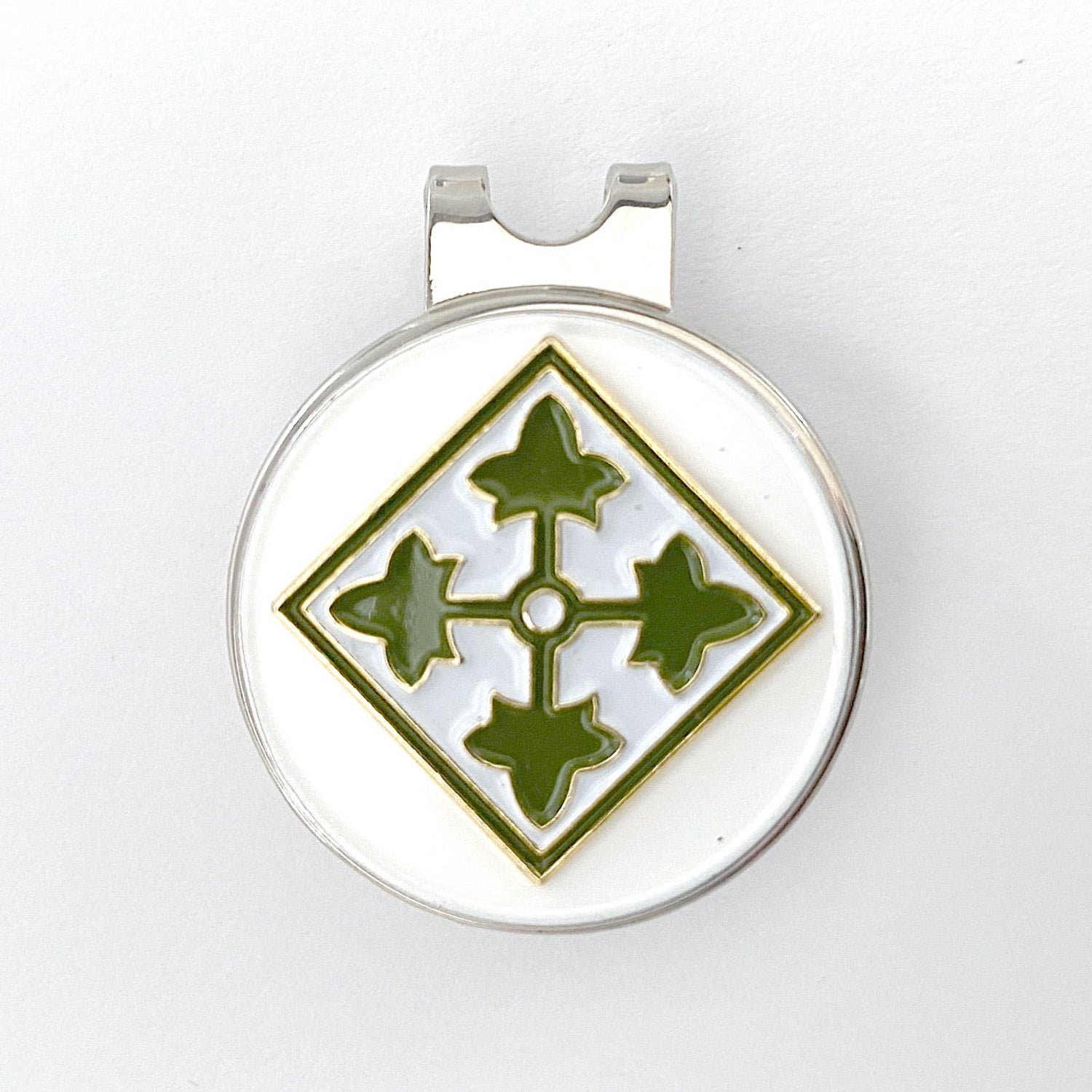4th Infantry Division Golf Hat Clip and Ball Marker