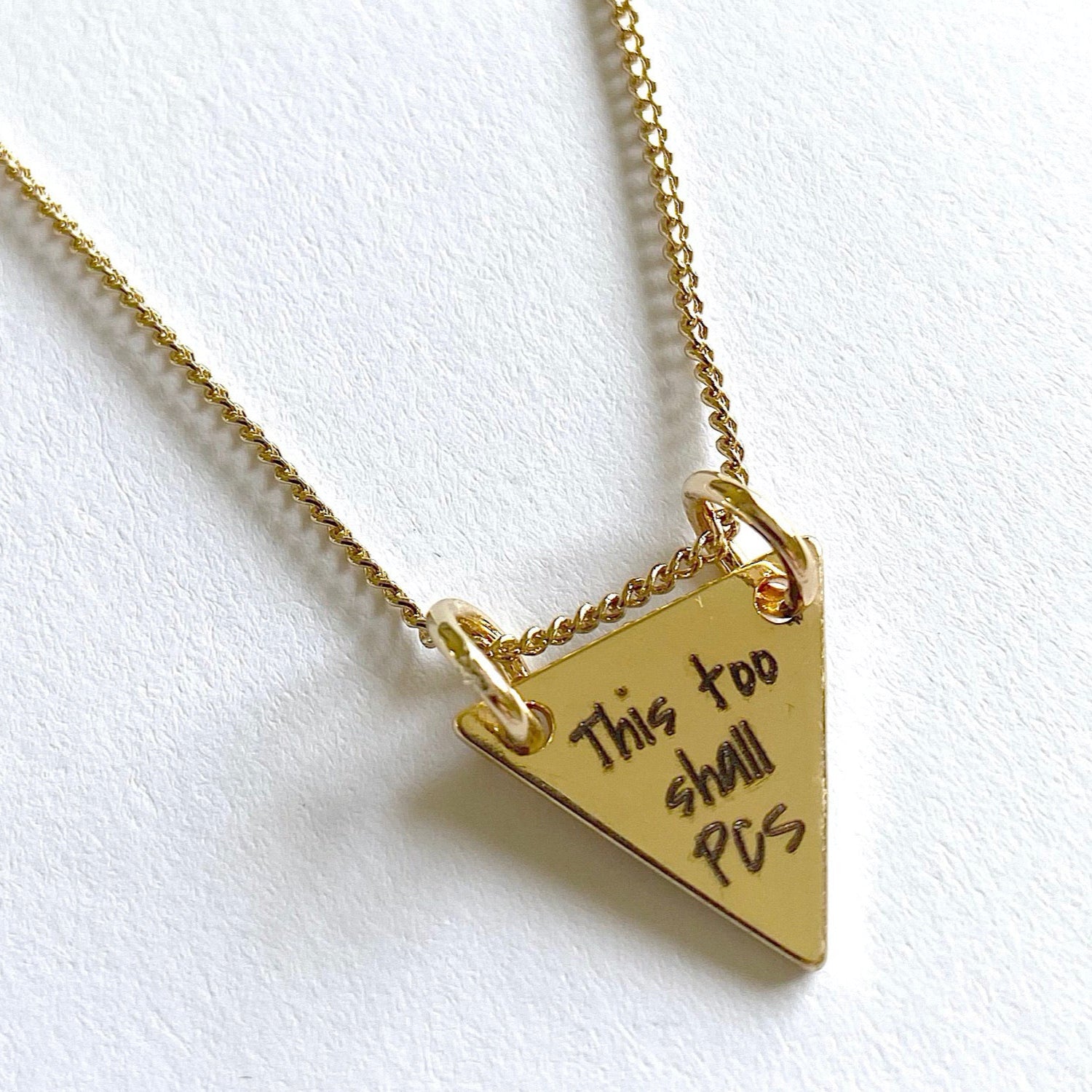 This Too Shall PCS Gold Necklace