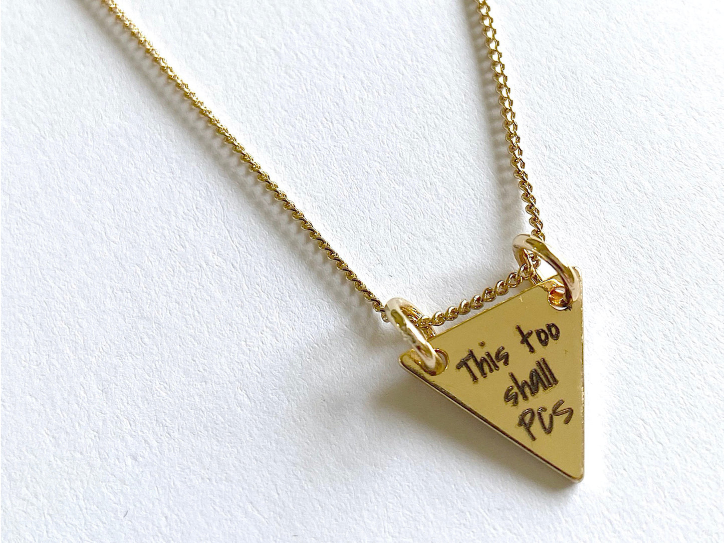 This Too Shall PCS Gold Necklace