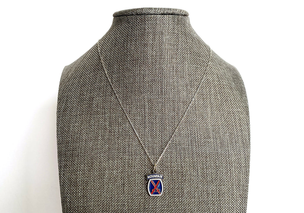 10th Mountain Division Charm Necklace