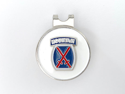 10th Mountain Division Golf Hat Clip and Ball Marker