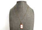Gold Star Banner Charm Necklace