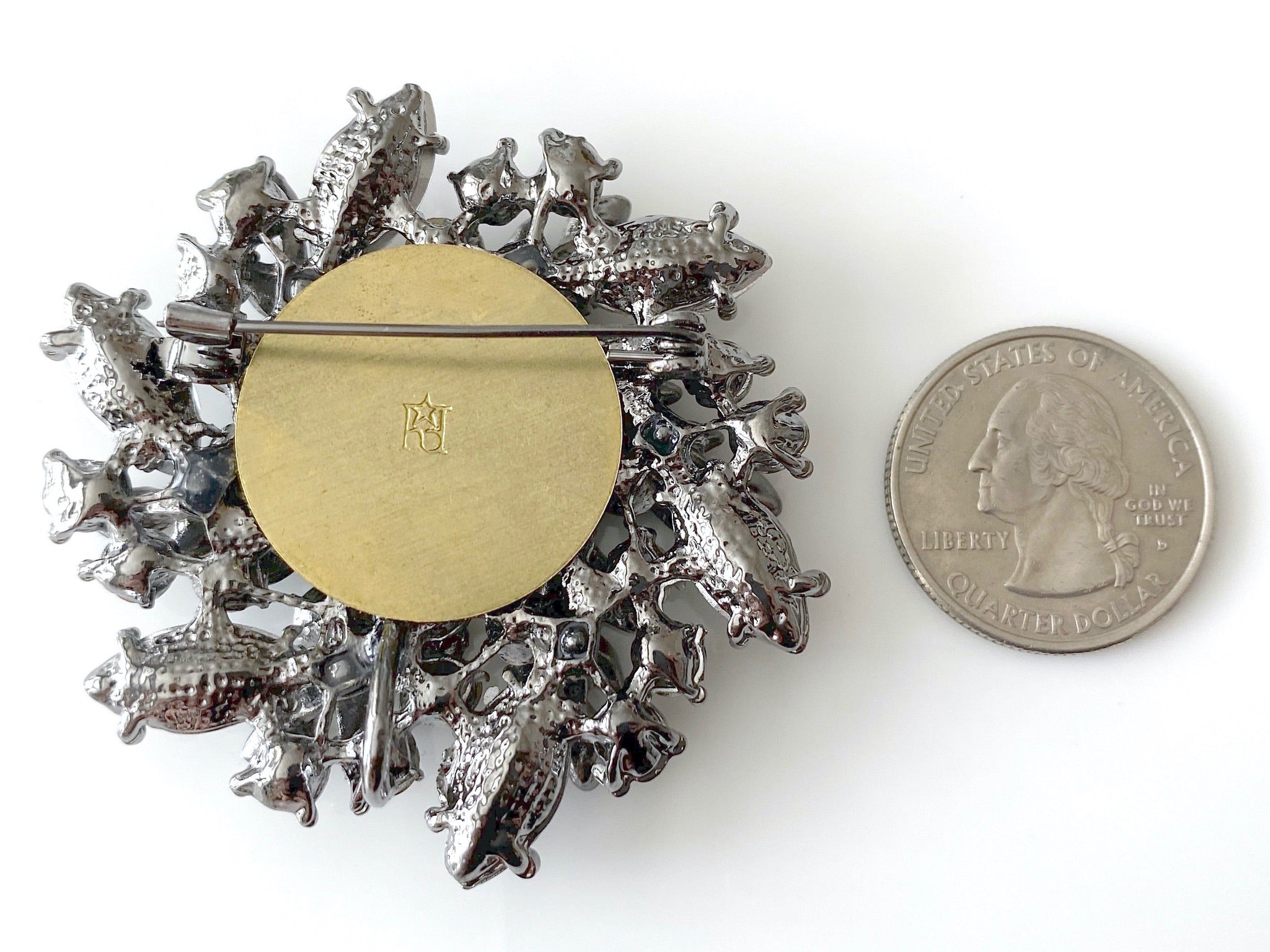 Limited Edition Holiday Coast Guard Uniform Button Brooch