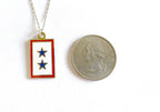 Blue Star (2 Star) Charm Necklace