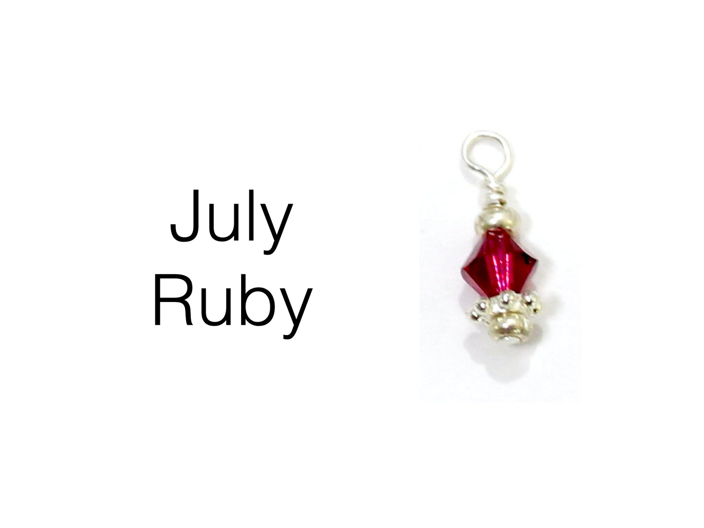 Jewelry Bar | Ruby Swarovski Crystal ~ July Birthstone