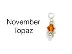 Topaz Swarovski Crystal | November Birthstone