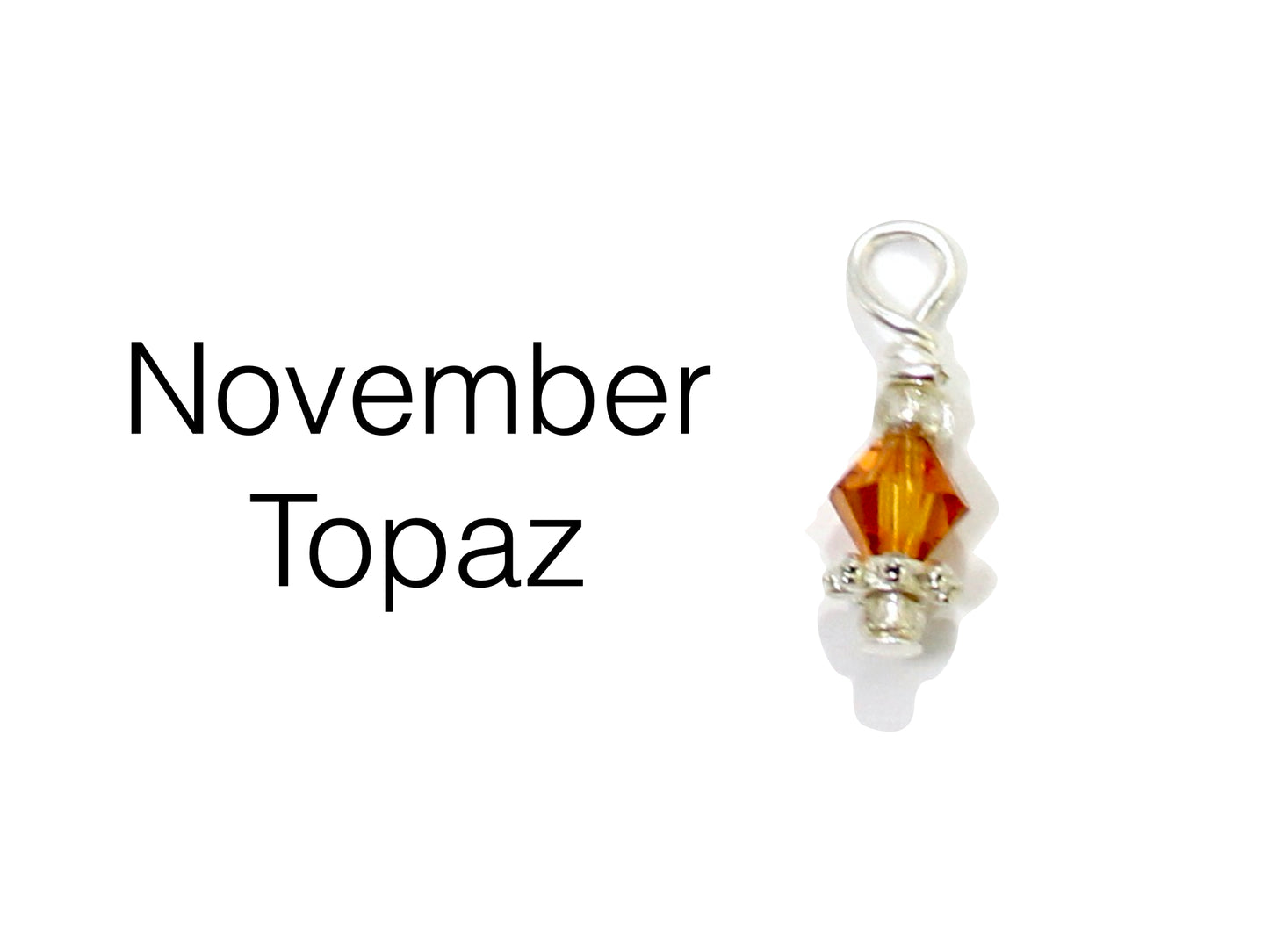 Topaz Swarovski Crystal ~ November Birthstone