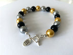 Black Gold & Gray Pearl Necklace