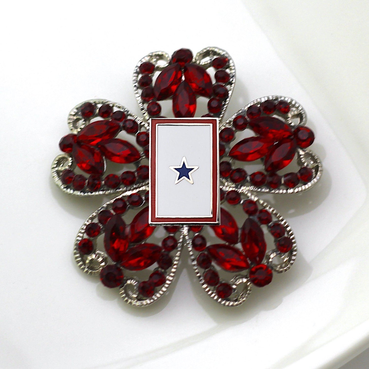 Blue Star Banner Brooch 13F