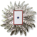 Blue Star Banner Brooch 15N