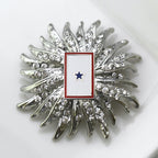 Blue Star Banner Brooch 15N