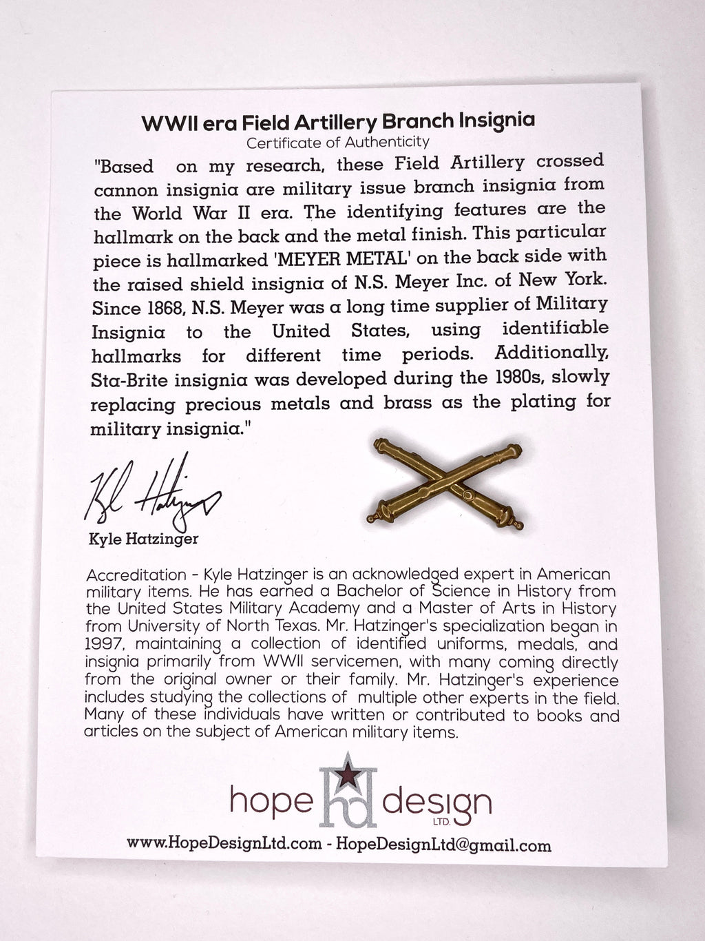 Vintage WWII U.S. Army Insignia Gift Set