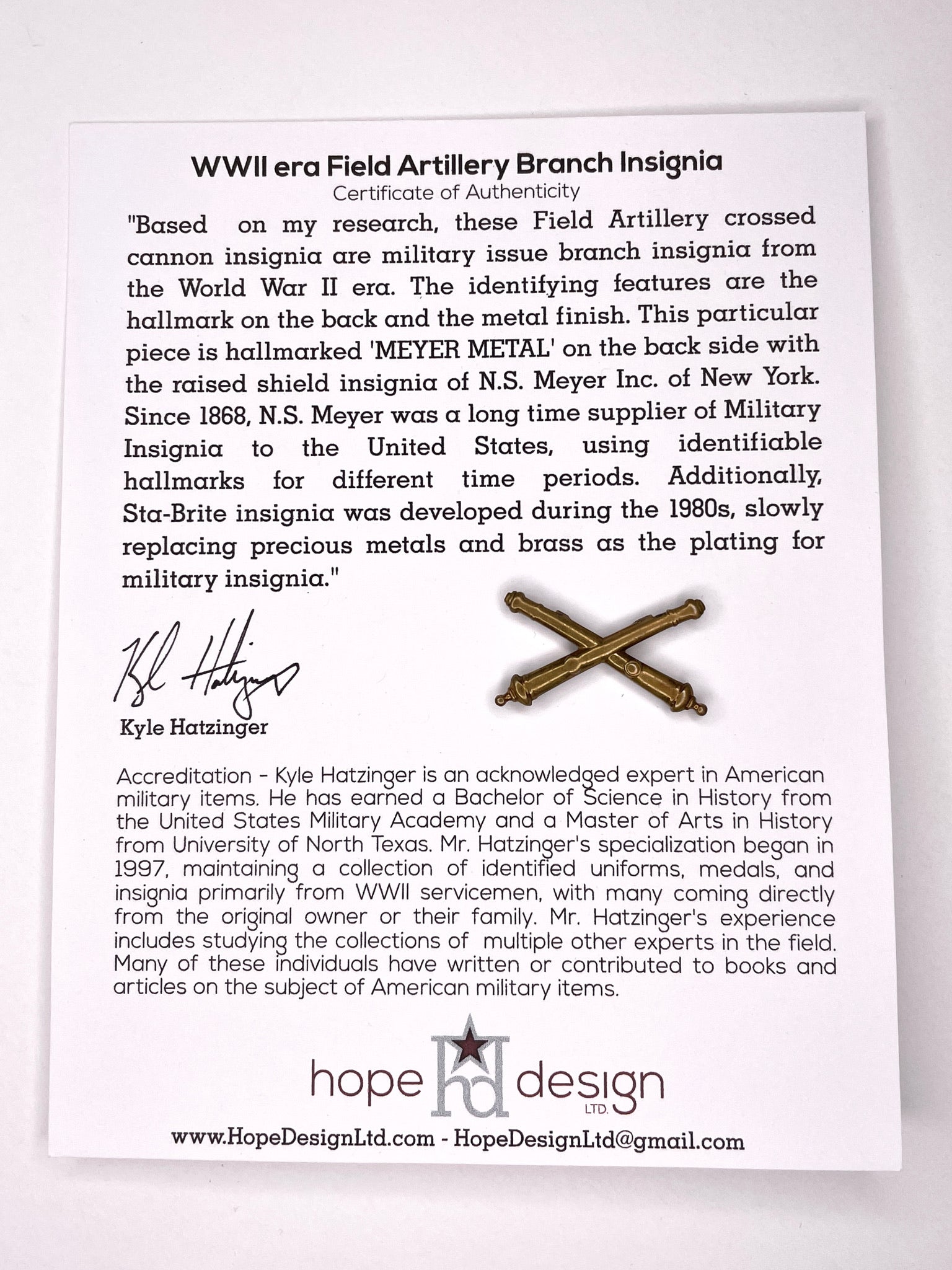 Vintage WWII U.S. Army Insignia Gift Set