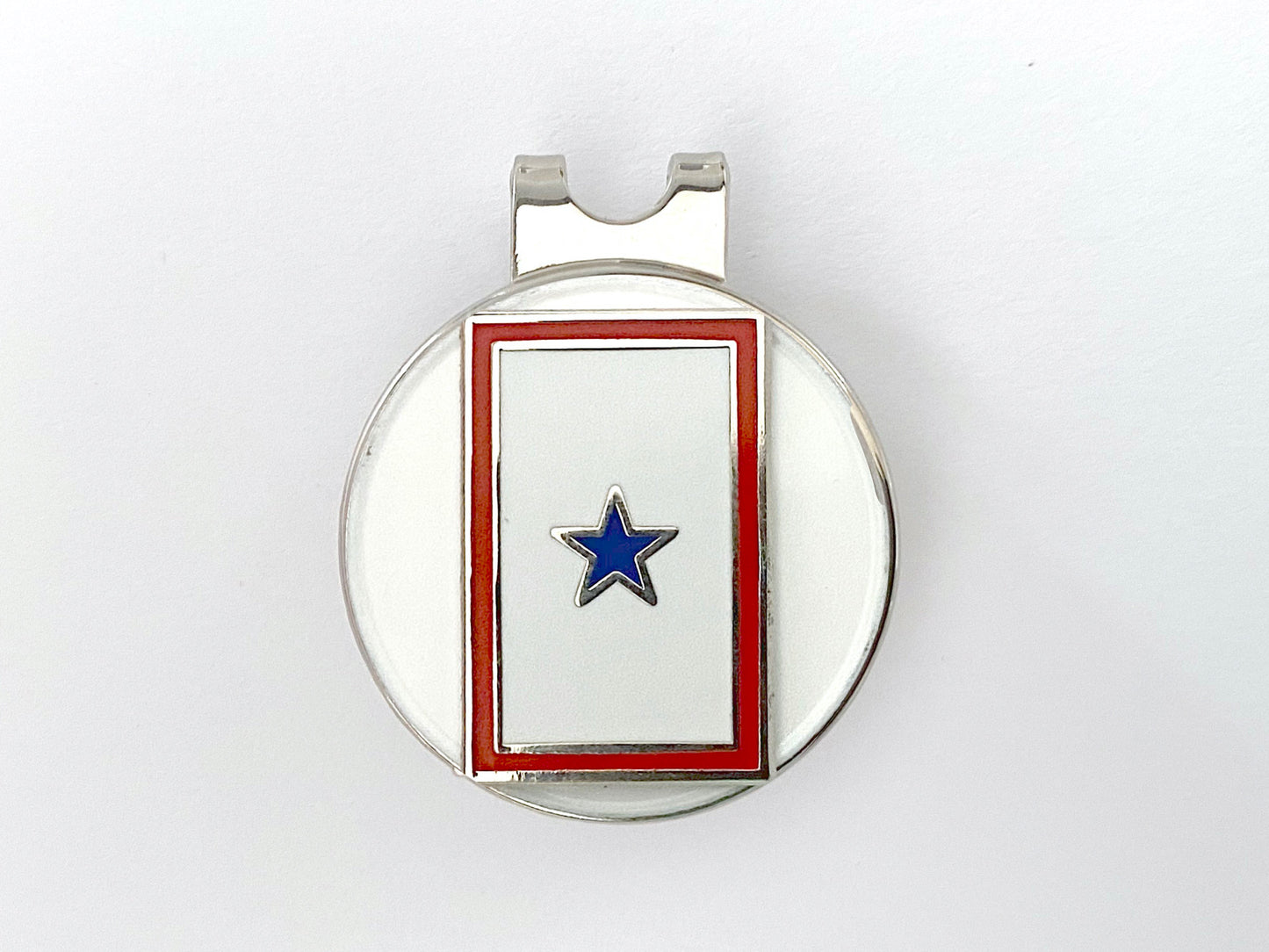 Blue Star Golf Hat Clip and Ball Marker