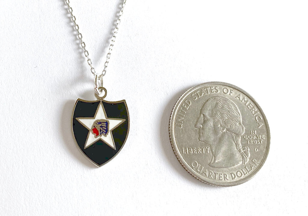2nd Infantry Division Charm Necklace