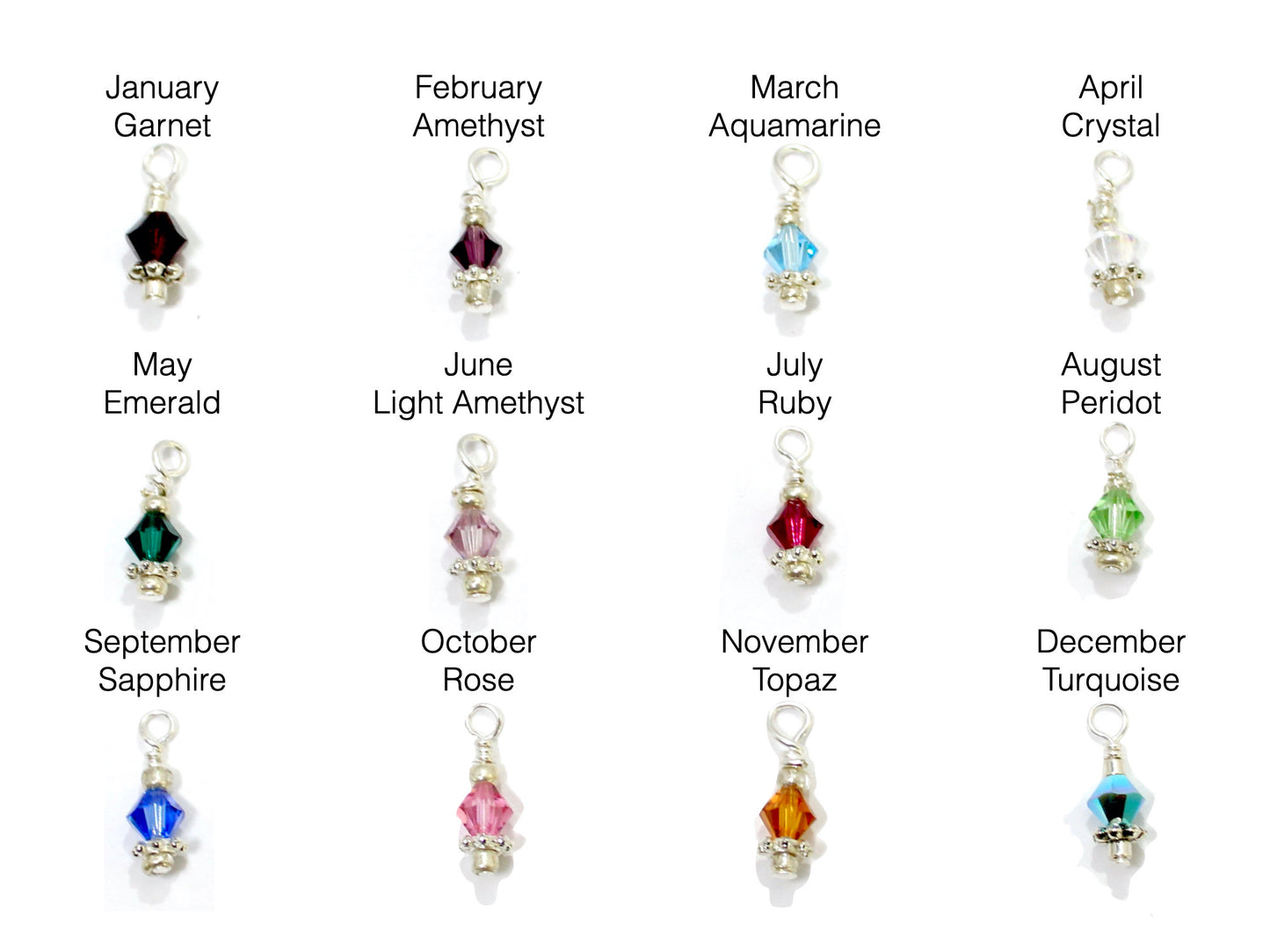 Jewelry Bar | Garnet Swarovski Crystal ~ January Birthstone