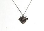 USMA Small Silver Crest Charm Necklace