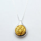 Legacy Collection | Button Sleek Silver Necklace