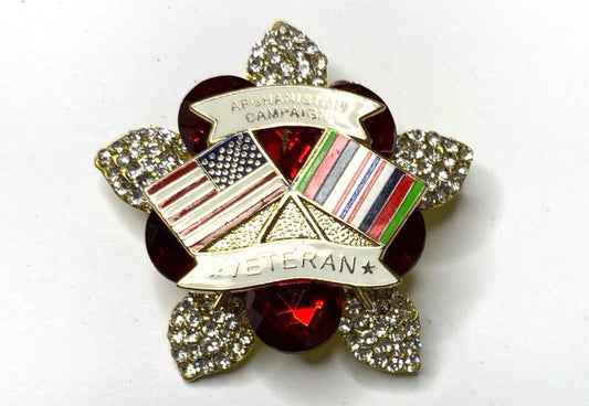 Afghanistan Campaign Veteran Vintage Brooch BR311