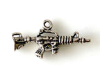 Automatic Rifle Sterling Silver Charm