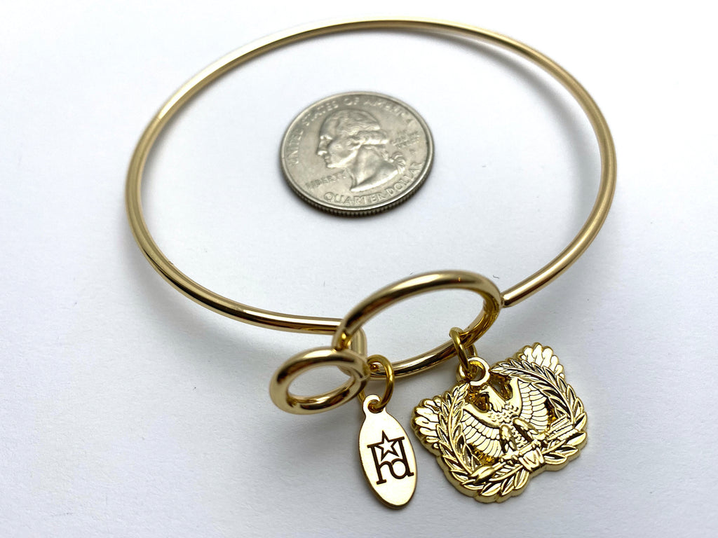Army Warrant Officer Memory Wire Bracelet