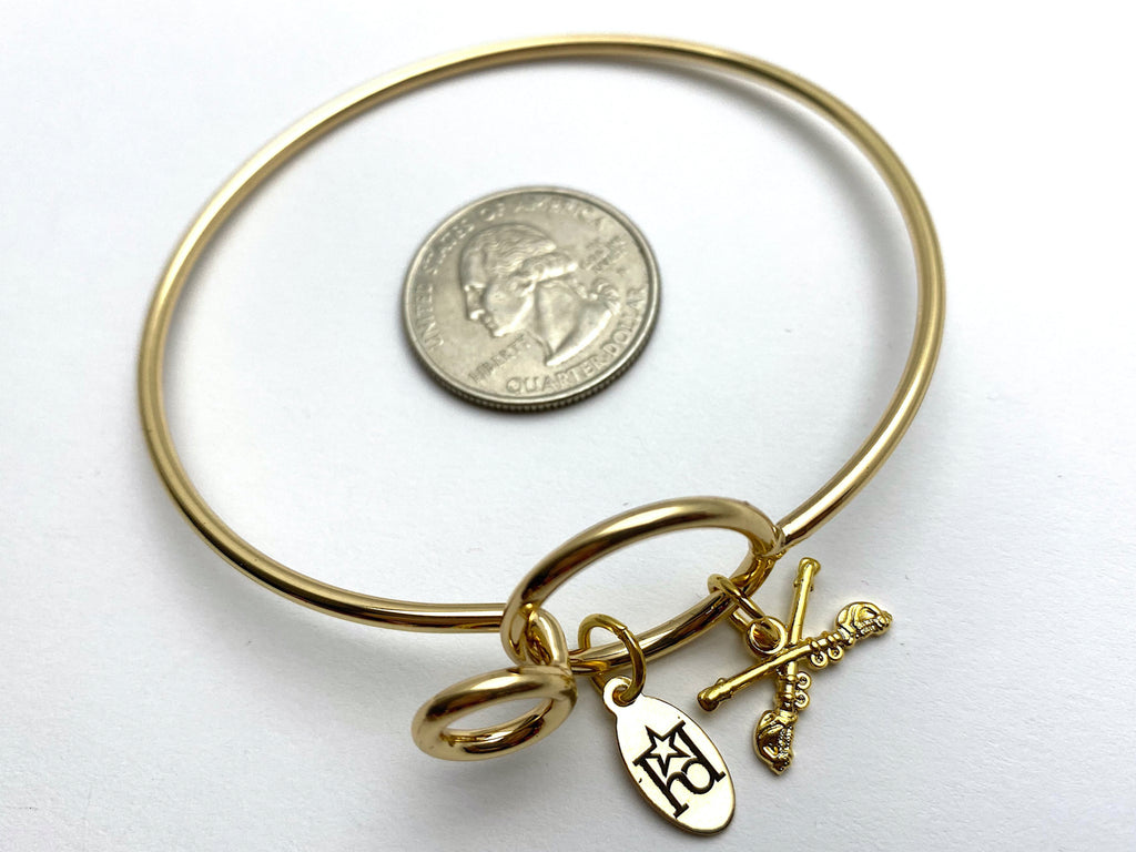 Cavalry Memory Wire Bracelet | Crossed Sabers