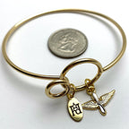Aviation Memory Wire Bracelet | Prop and Wings