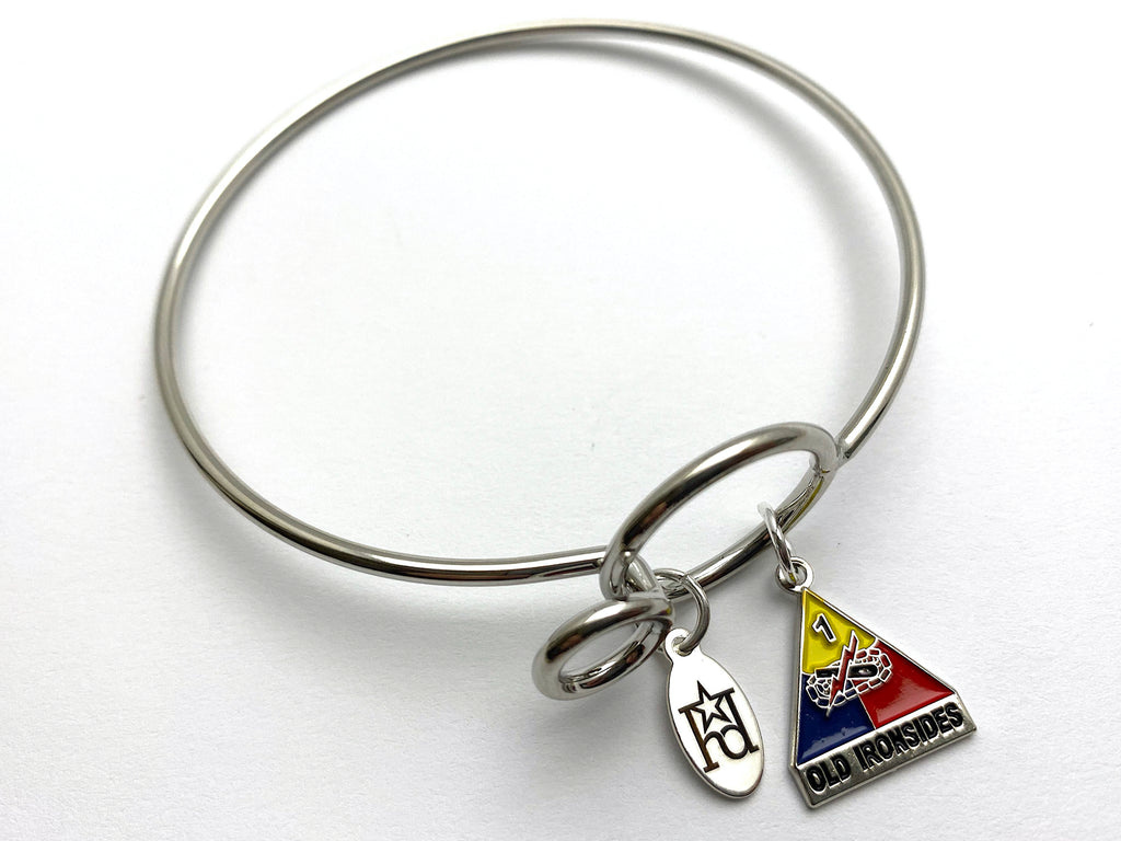 1st Armored Division Memory Wire Bracelet