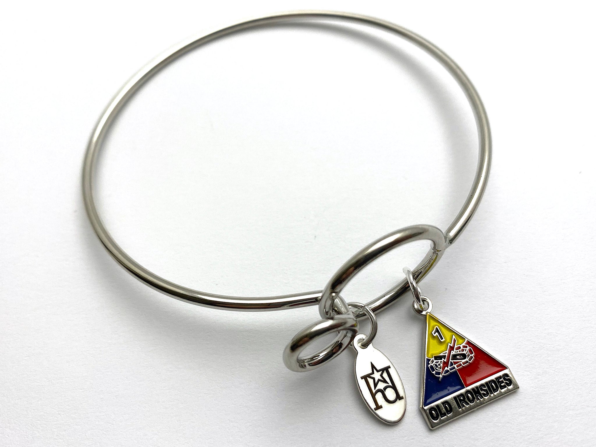 1st Armored Division Memory Wire Bracelet