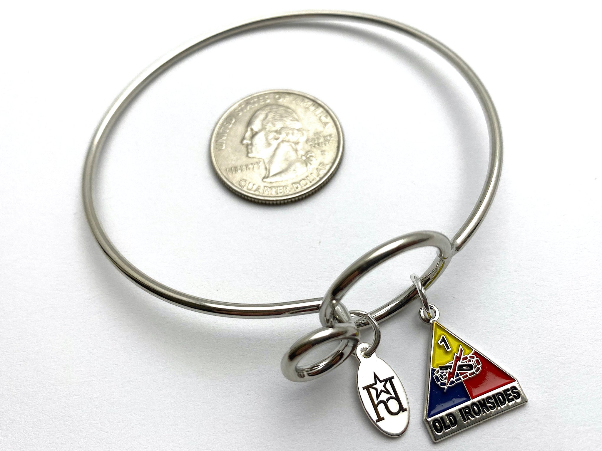1st Armored Division Memory Wire Bracelet