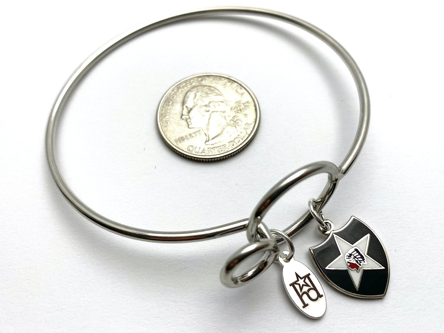 2nd Infantry Division Memory Wire Bracelet | 2ID