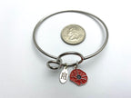 Poppy Memory Wire Bracelet | Remembrance Flower