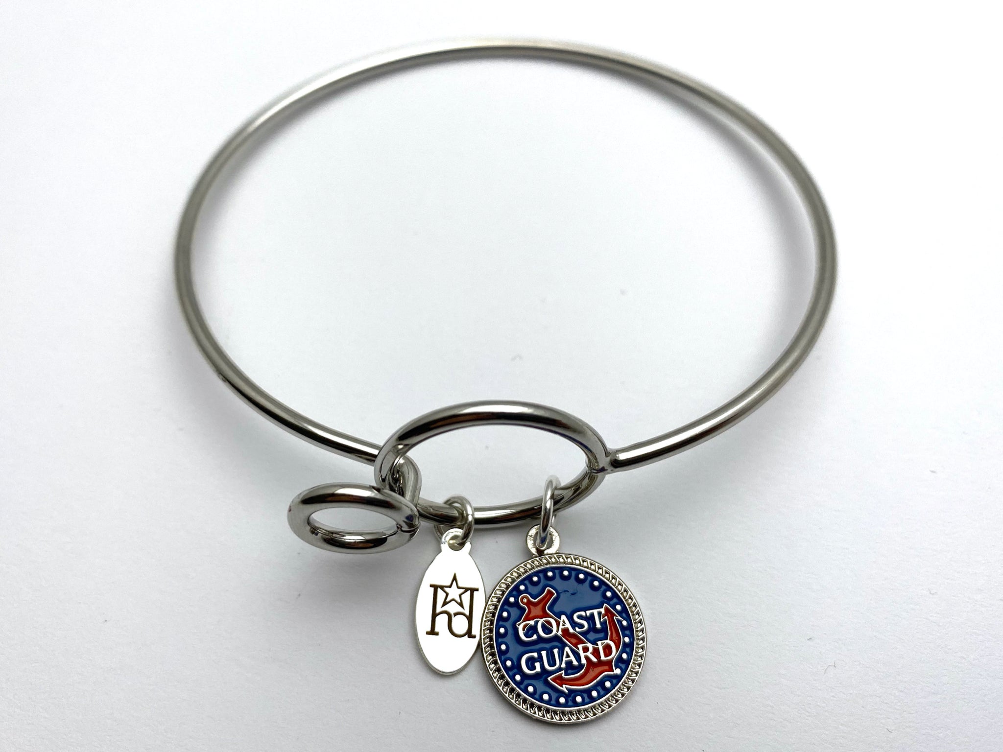 Coast Guard Memory Wire Bracelet