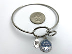 Air Force Memory Wire Bracelet