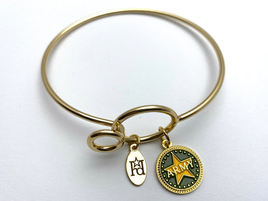Army Memory Wire Bracelet