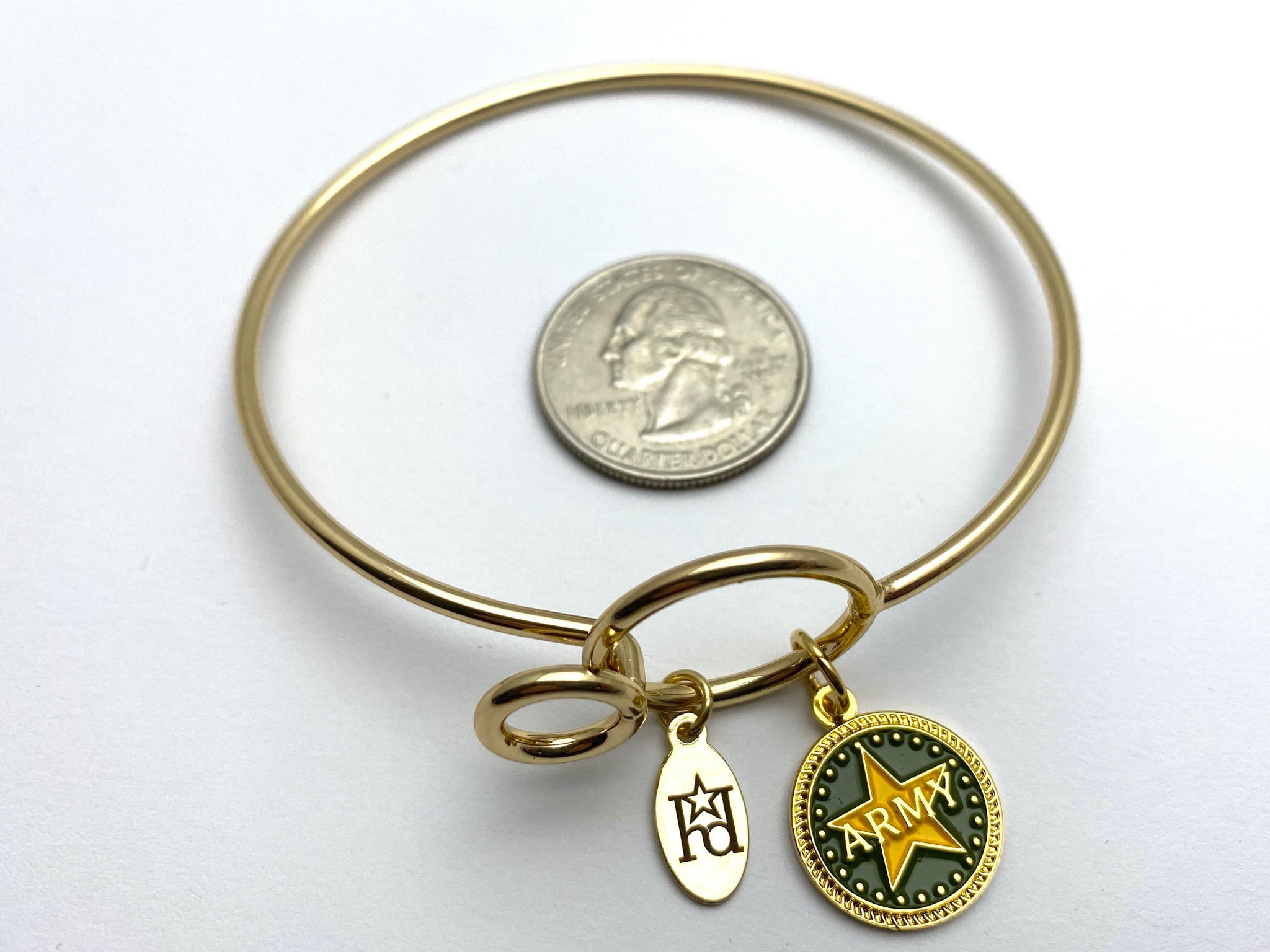 Army Memory Wire Bracelet