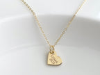 USMA Class of 2022 Gold Heart Charm Necklace BR526