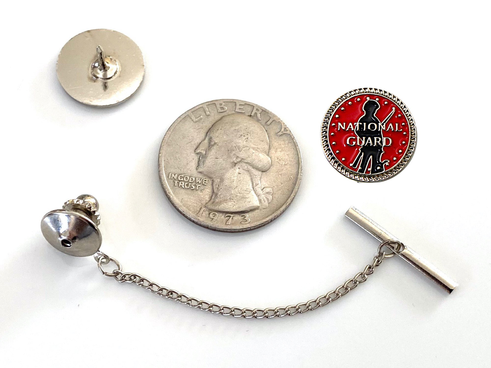 National Guard Silver Tie Tack