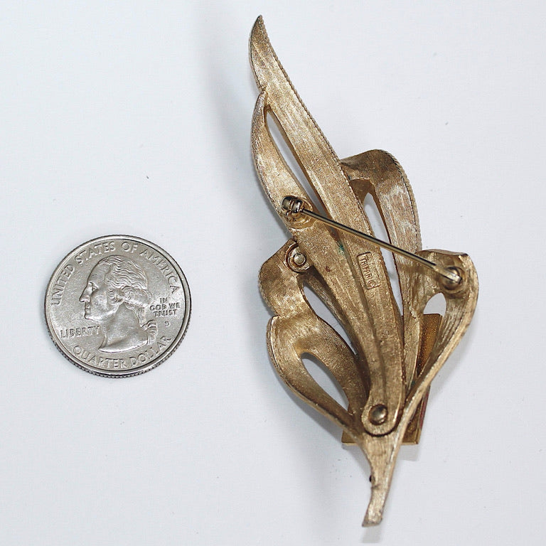 Gold Star Flag Vintage Brooch BR1009