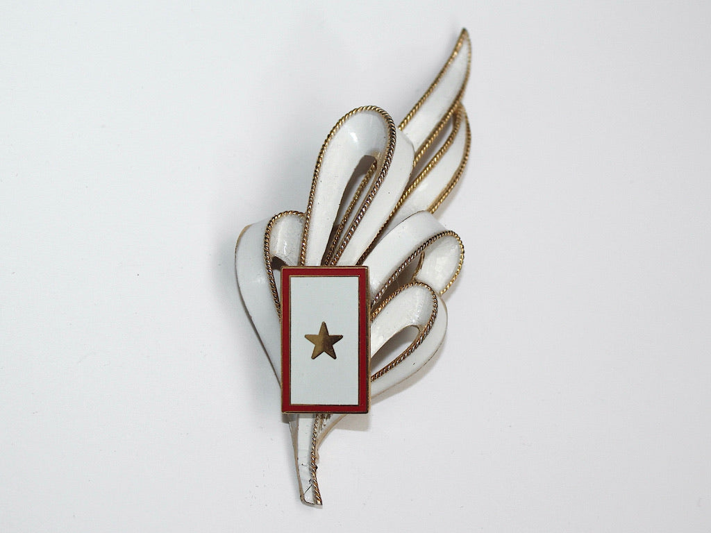 Gold Star Flag One of a Kind Brooch BR1009