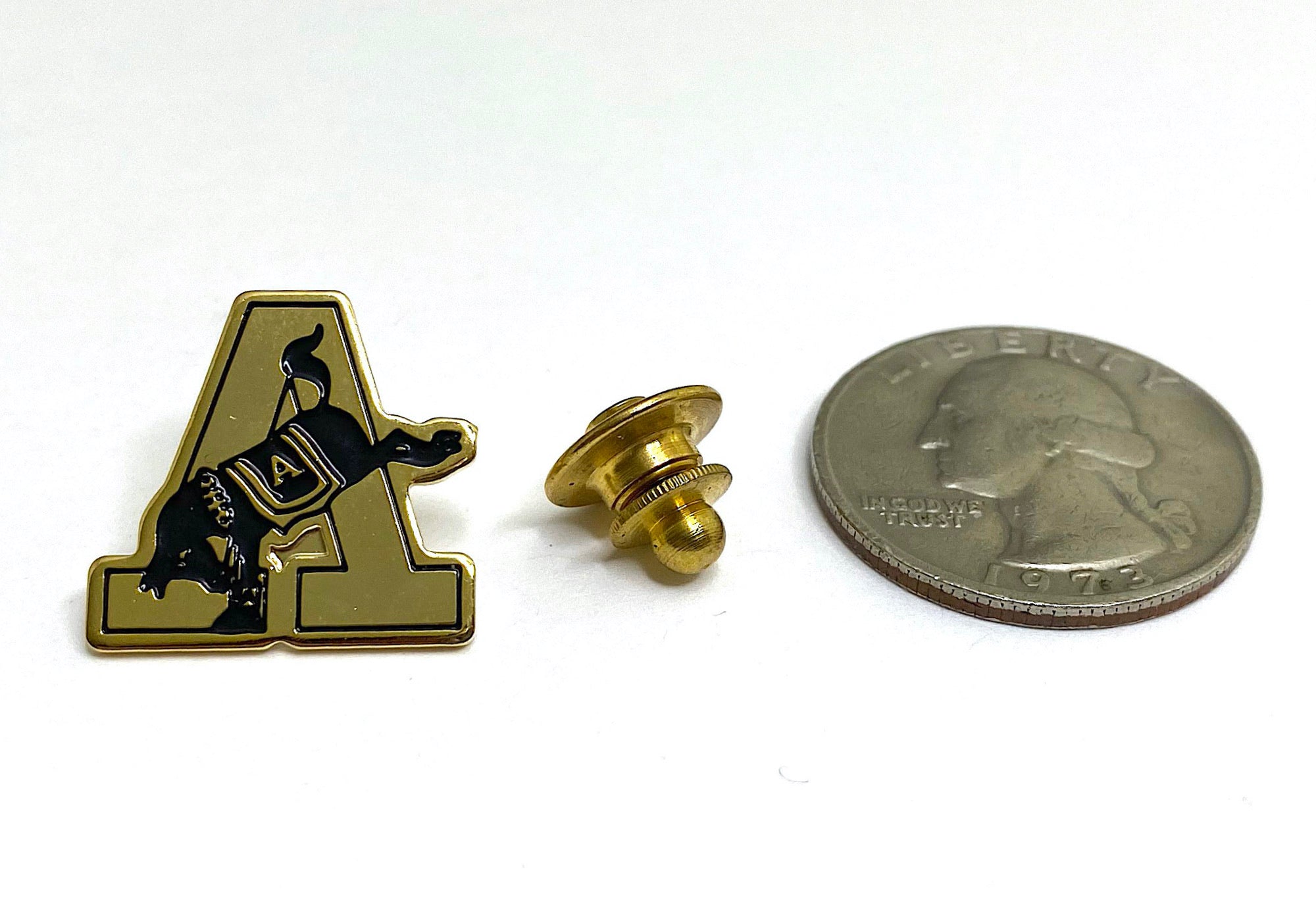 USMA Gold Army A Lapel Pin
