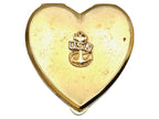 WWII-era Vintage Sweetheart Compact | Gold Navy Heart VB9