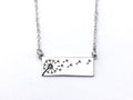 Dandelion Sterling Silver Pendant Necklace