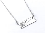 Dandelion Sterling Silver Pendant Necklace