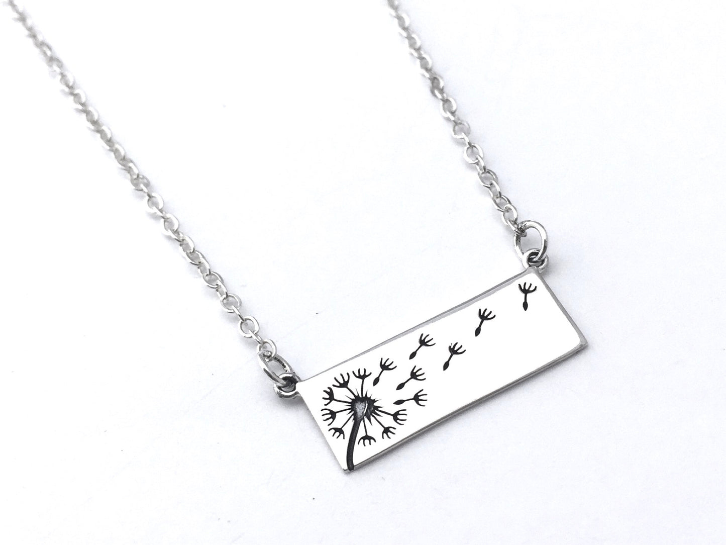 Dandelion Sterling Silver Pendant Necklace
