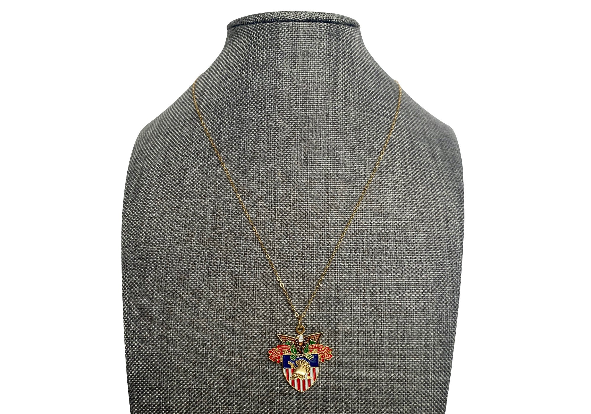 USMA Large Crest Charm Necklace