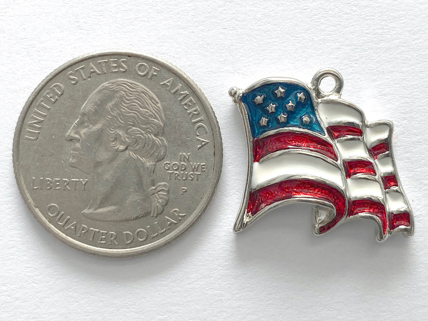 Jewelry Bar | American Flag Red, White, and Blue Charm