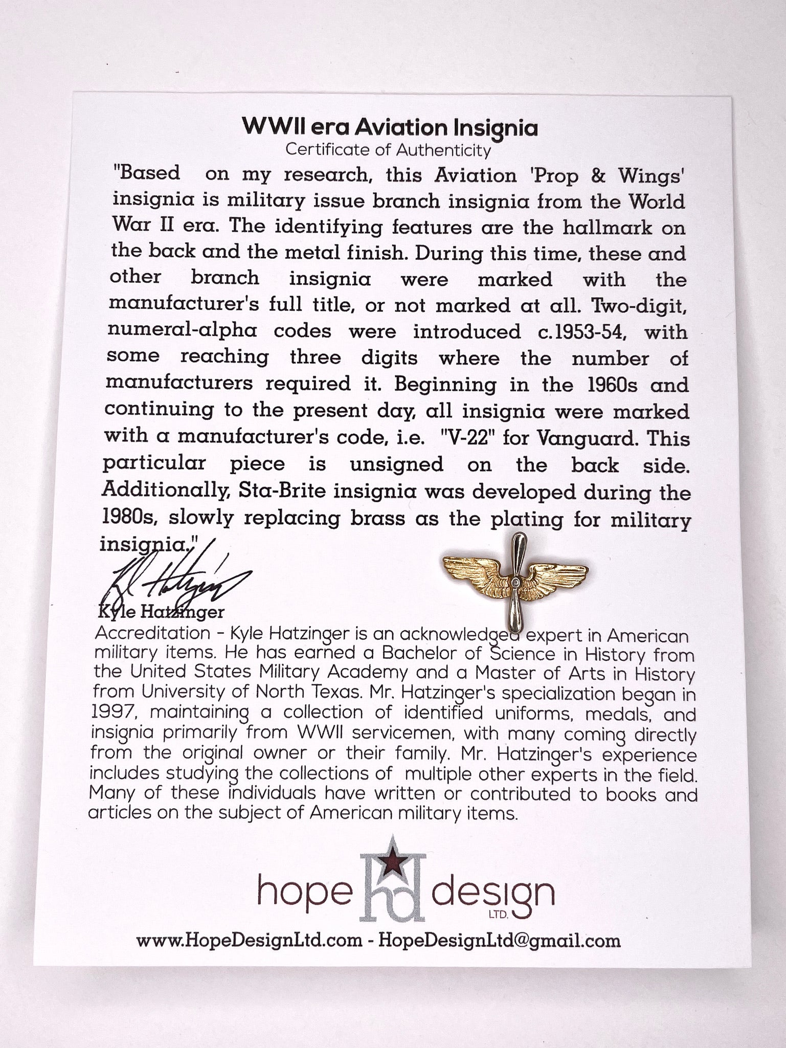 Vintage WWII U.S. Army Insignia Gift Set