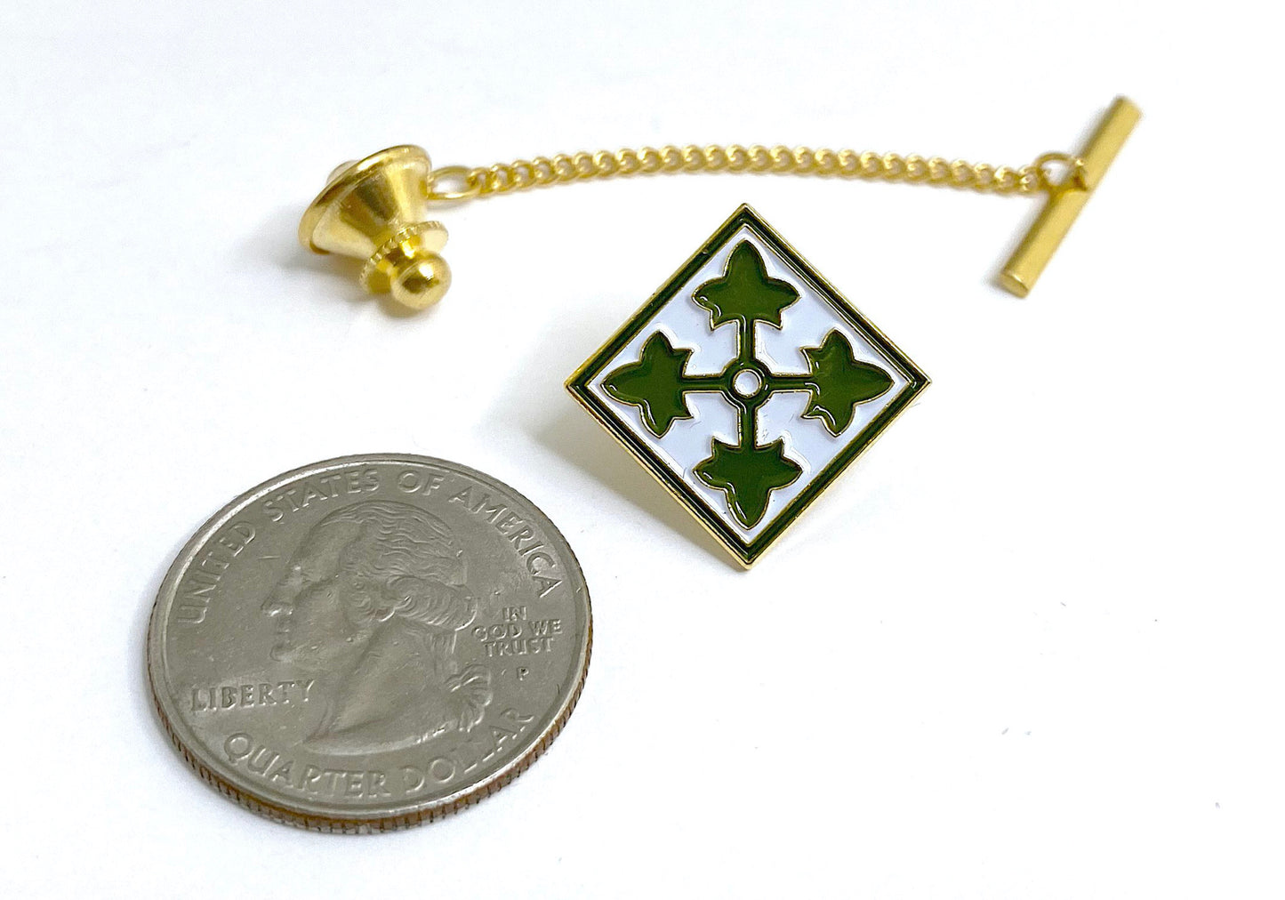 4th Infantry Division Tie Tack